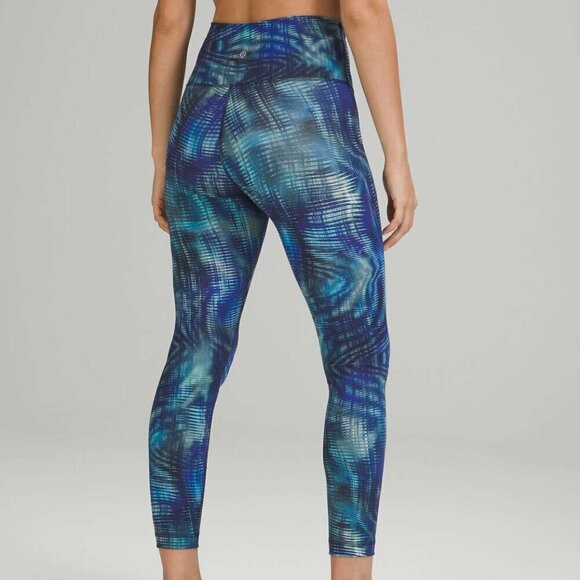 Lululemon Wunder Train High-Rise Tight 25" *Foil - 10 Shapeshifter Flux Blue - Picture 2 of 6